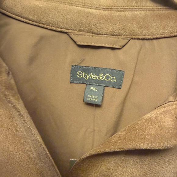 Tan Suede Women's Jacket - Picture 4 of 8